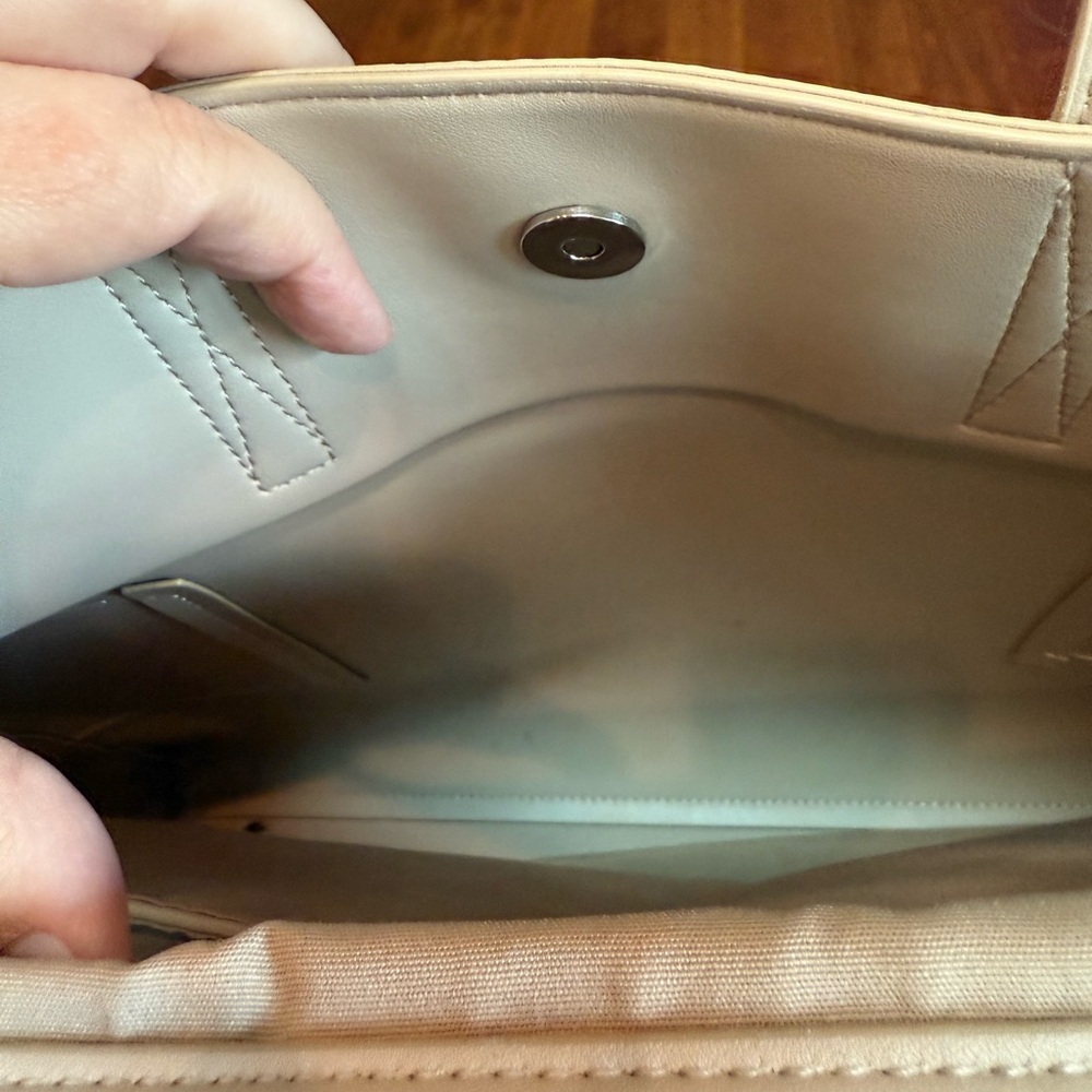 Calpak tote with laptop and device storage, taupe - Picture 4 of 15